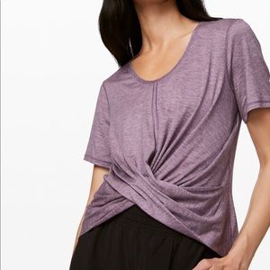 Lululemon cross top- purple